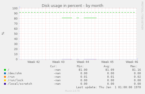 Disk usage in percent