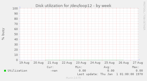 Disk utilization for /dev/loop12