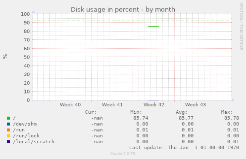 Disk usage in percent