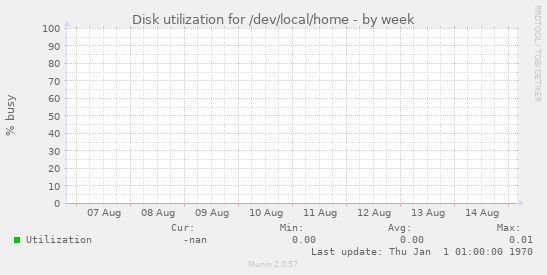 Disk utilization for /dev/local/home